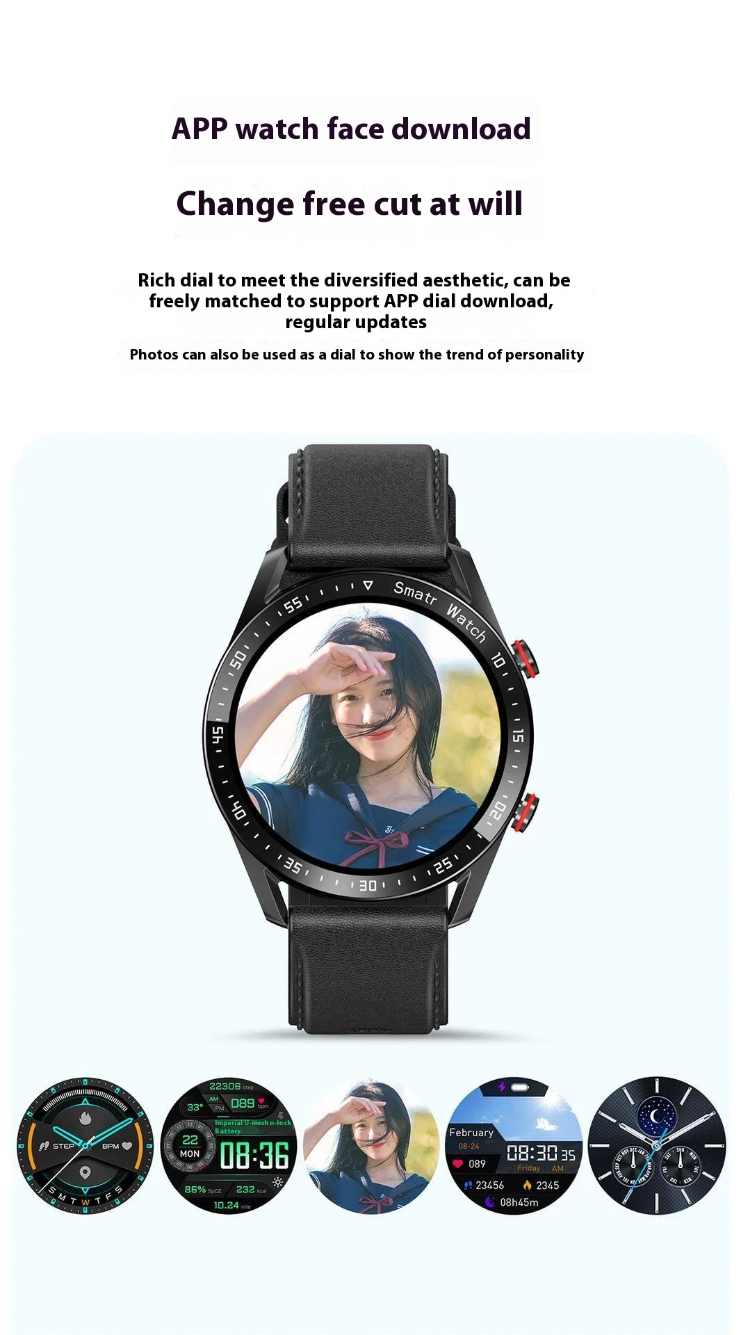 Smart Watch Business BT Call Answering Fitness Tracker IOS Waterproof