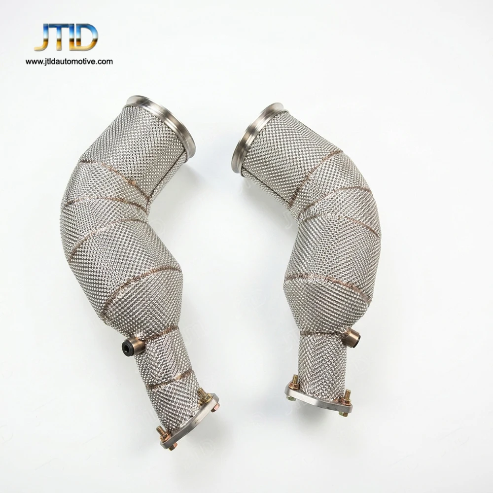 Precision Tig Welded Front Exhaust Pipe With Retained Opf And 200 Cpsi Cat For Audi RS6 RS7 C8 4.0T