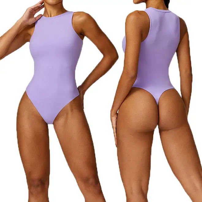 2024 Custom Bodycon Jumpsuit Bodysuits Running Yoga Romper Women One Piece Yoga Jumpsuits