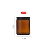 Amber(Brown) Bottle with Black Lid