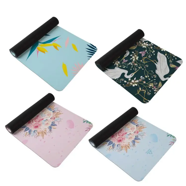 Микрофибра замша песчаный пляж дизайн фитнес фирменный Коврик для йоги индивидуальный логотип доступен Противоскользящий Прочный моющийся Водонепроницаемый