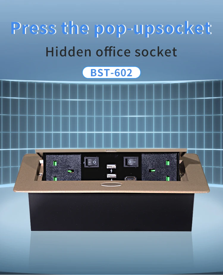 Pop-up Power Sockets - Convenient USB and Network Interface