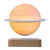 Light wood base levitating saturn