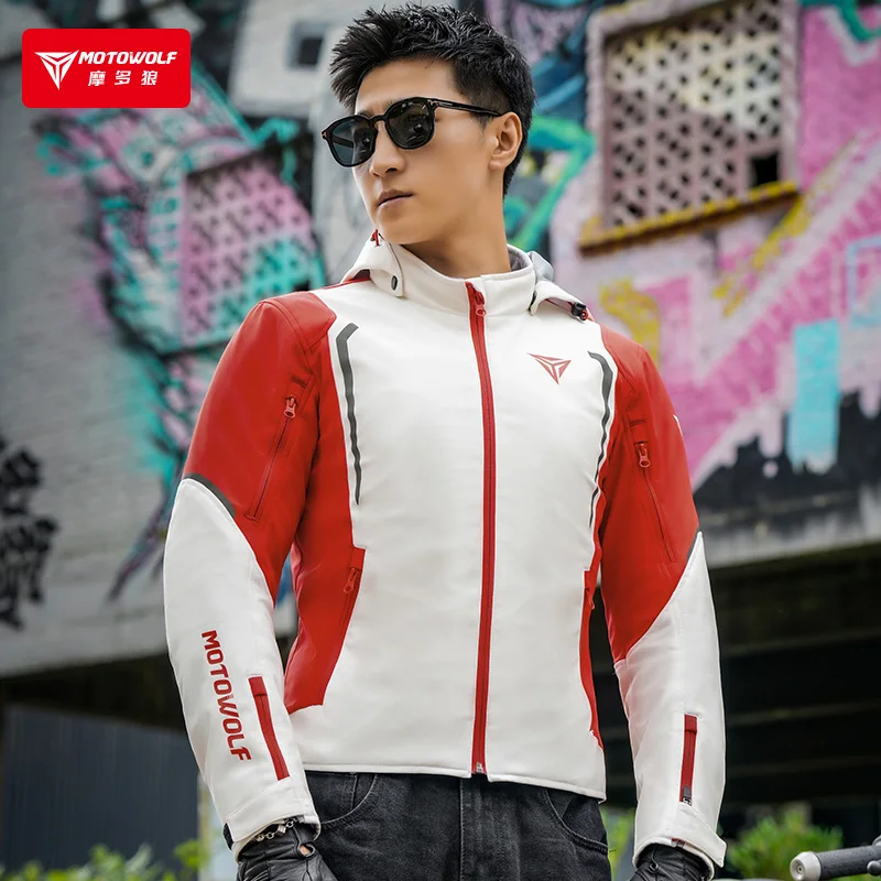 Motowolf JM5 Casual Waterproof Motorcycle Windbreaker Jacket for
