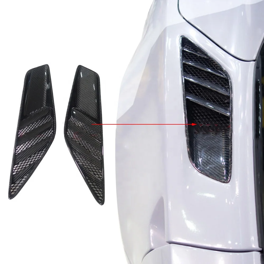 Latest Auto Parts Carbon Fiber Style Rear Fender Air Intake Vent For Chevrolet