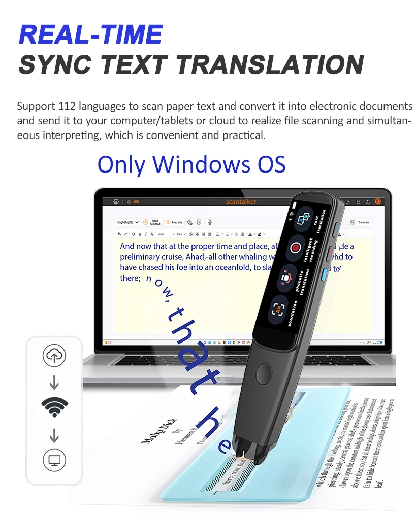 Dictionary Pen 3 Electronic Reading Pen Translator for Learners Multilingual Electronic Dictionary English Japanese Reading Pen