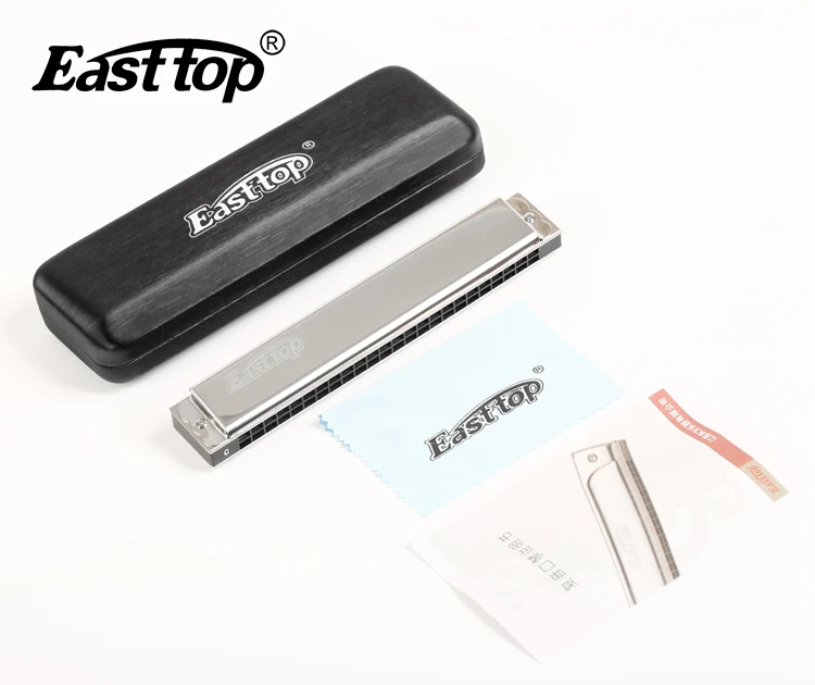 EASTTOP T2403 High Quality 24-Hole Tremolo Harmonica for Adults' Study