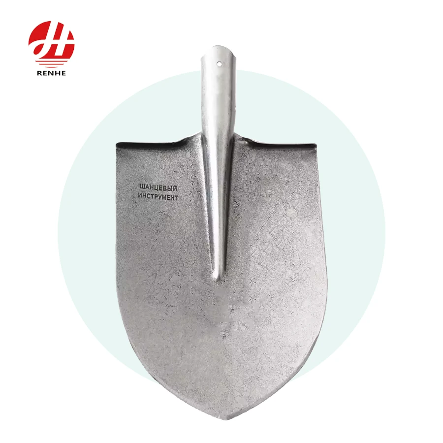 Hot Sale  Farming Garden Spade Carbon Steel Construction Flat Pointed  Shovel Head