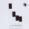 bouteille transparente avec bouchon noir