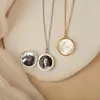 Round magnetic opening and closing-steel color