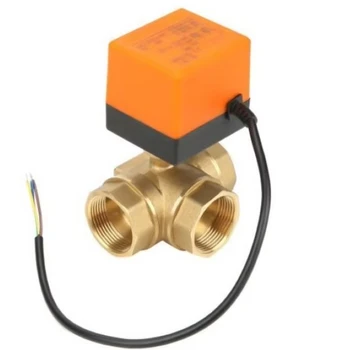 High Performance Corrosion-Resistant Low Leakage Dn20 Ac220V 3-Way Motorized Ball Valve