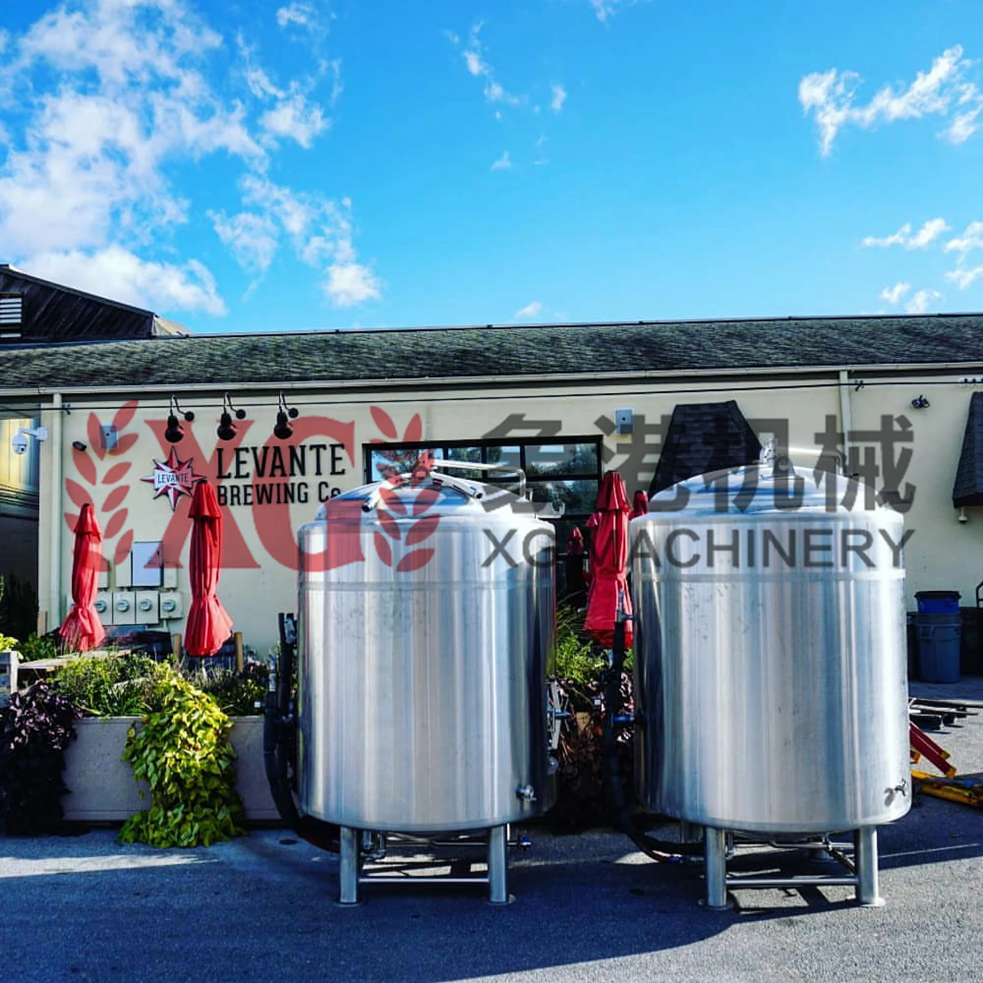 Цилиндрическая Пивоваренная система 3500L 35HL 30, лучшее зеркальное давление, гликоль, цилиндрическая Подающая емкость для пива и Брита