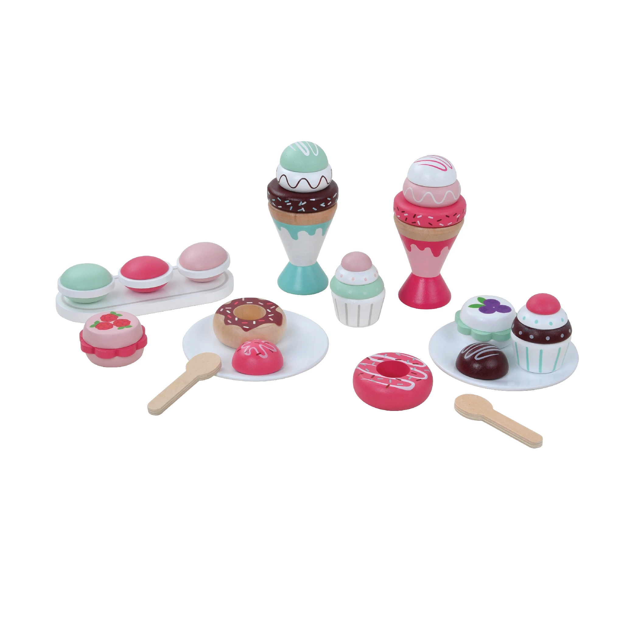 Новый дизайн Детская ролевая игра десертная игрушка деревянный чайный