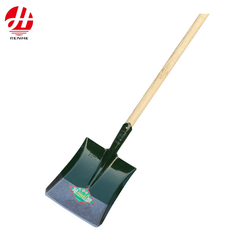 Pabrikang Kutsara para sa Pagsasaka, mga Kasangkapan sa Hardin na may Patag na Ulo, Mataas ang Kalidad na Kasangkapan sa Hardin, Parisukat na Kutsara para sa Pagbubuhat ng Lupa na may Kahoy na Hawakan