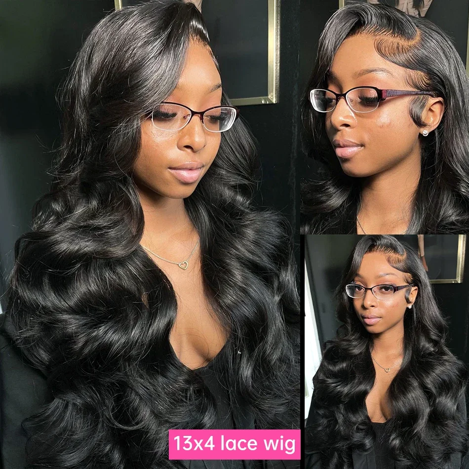 Parrucca lace frontale umana body wave per donna lace trasparente_voghion.com