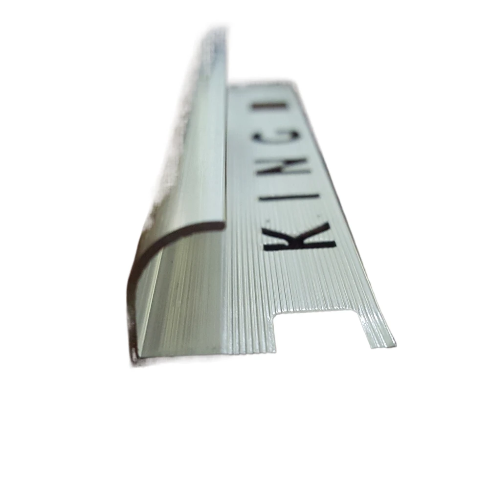 Straight Edge Angle Profile Alu Alloy Transition Profile Inside Ceramic Corner Edge Chrome L Shape Ceramic Tile Corner Trim