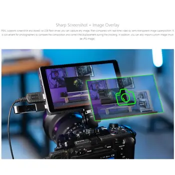 FEELWORLD P6XL 6.0 Inch Aluminium Built-in Battery DSLR Camera Field Monitor Touch Screen 4K High Brightness 1200nit Monitor detail image