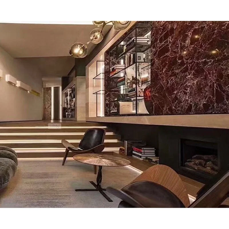 Natural Polished Stone India Red Marble Slabs Elazig Cherry Burgudy Rosso Levanto Marble Tiles Italian Dark Red Floor Tile