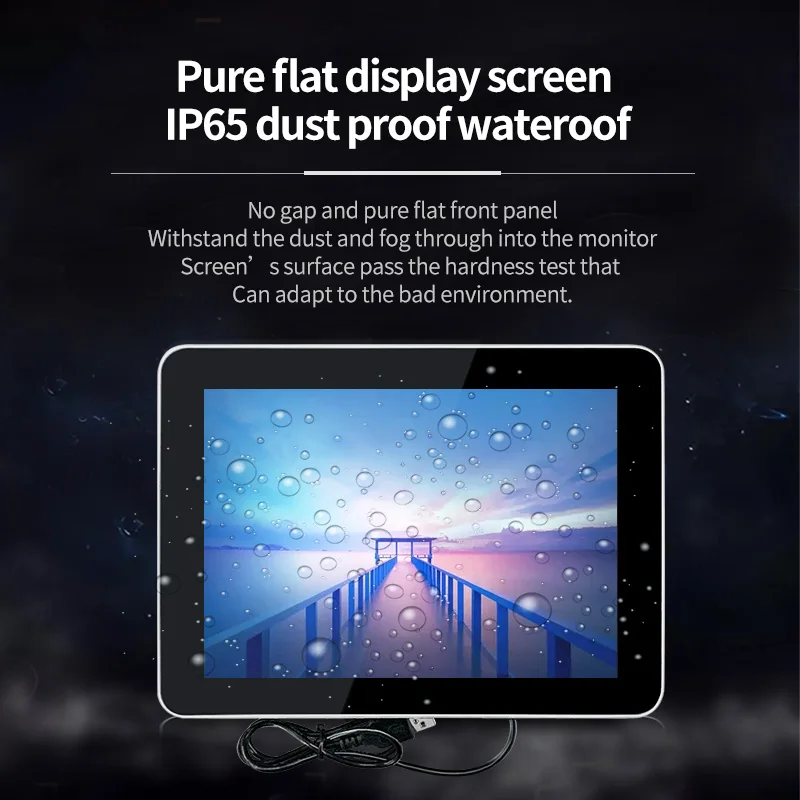 Wholesale 9.7 Inch PCAP Industrial LCD Monitor Capacitive Touch USB IPS HD-MI VGA BNC Input EEIT VESA Mount XP/7/8 Kiosk