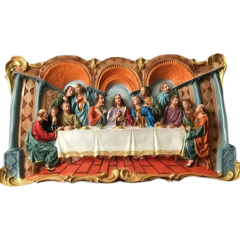 2024 The Last Supper Religious Wall Frieze Sculpture Last Supper Wall ...