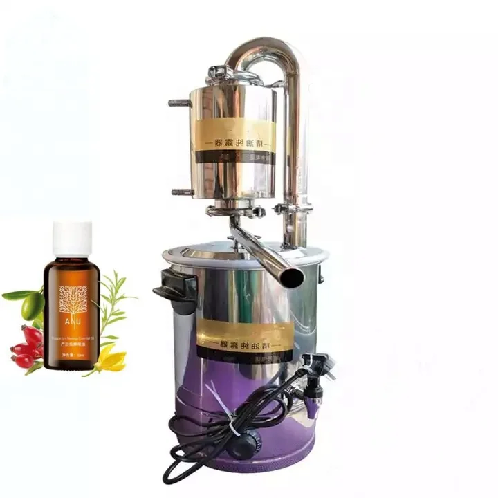 自動精油蒸留器 蒸留装置 ハイドロソル 香水 アロマ DIY ティーツリー