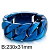 23*3.1*0.85cm-Pulsera azul brillante