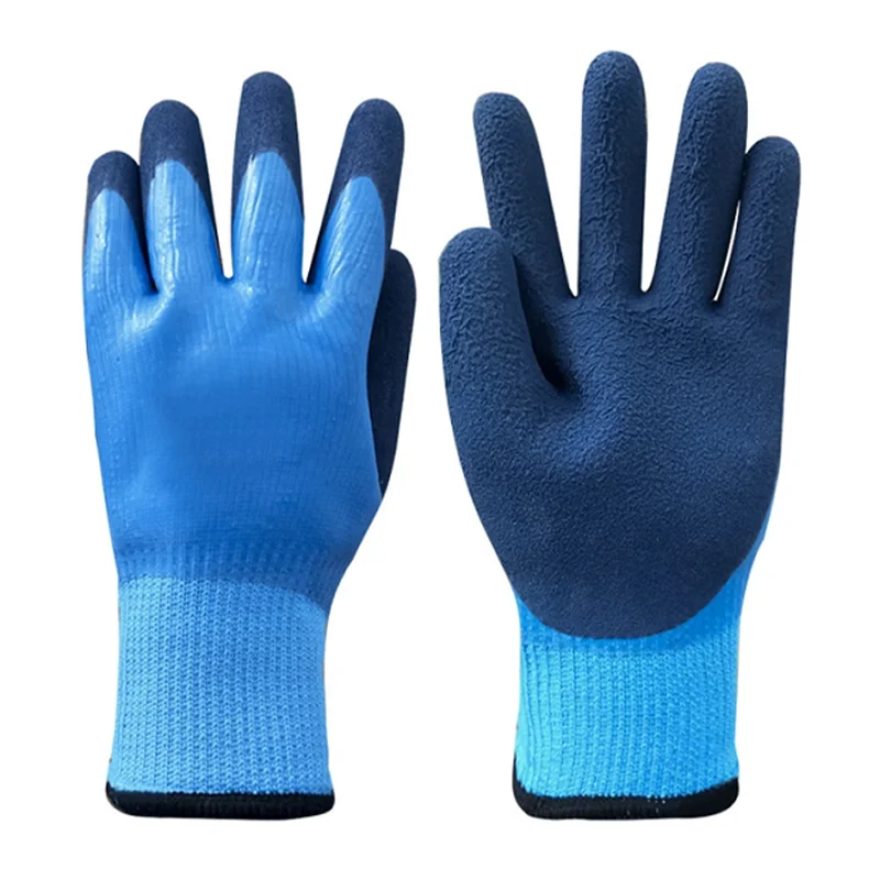 nitrile gloves and bleach