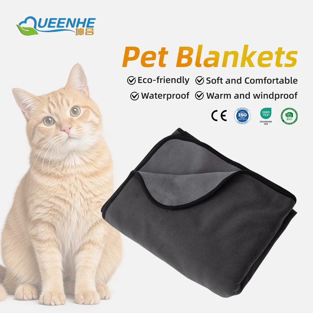 Wholesale High Quality Soft Warm Plush Pet Puppy Blanket for Dog Cat - product detail 1