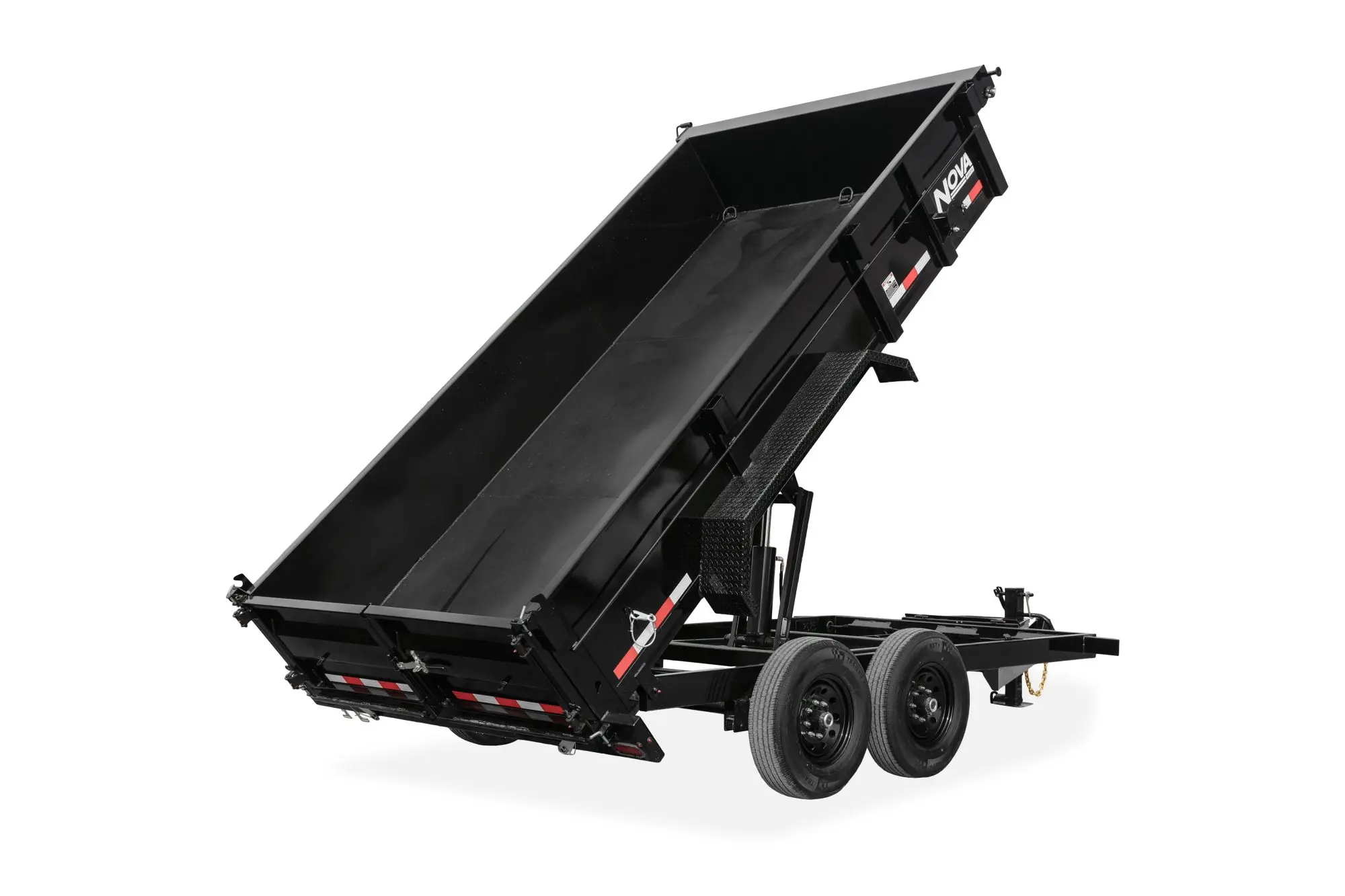 North America 7x14 7x16 Tandem Axle Hydraulic Dump Atv Car Trailer