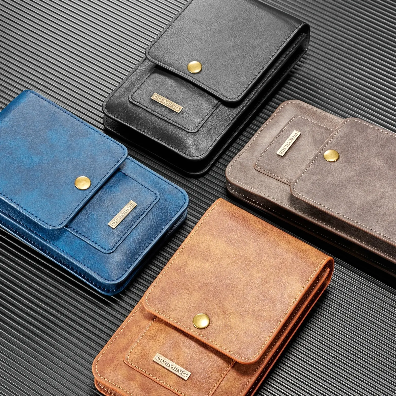Cell Phone Accessories PU Leather Universial Pouch Bag for 5.5/6.5 inch Mobile Phones