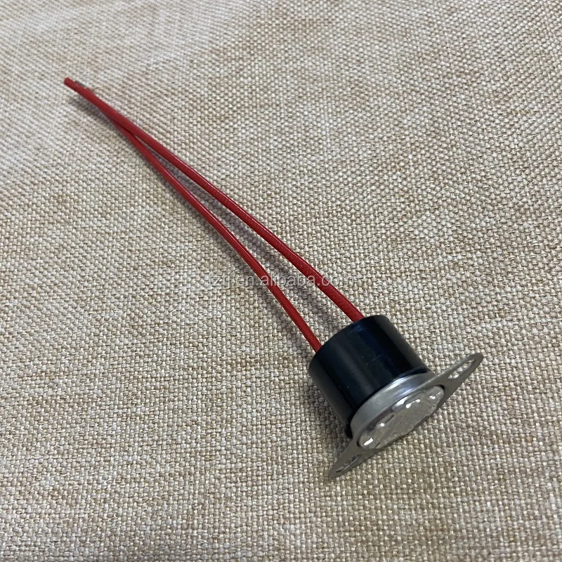 Waterproof Electric Thermostat Temperature Control Switch Fixing Ring KSD301 for Household Soymilk Maker 250V 10A Auto-reset