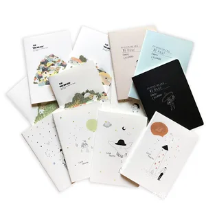 Manufacturer's Direct Wholesale A5 Size Student Notebook 32k Thick Leather Cover New Printed Style Exercise Book/Diary Book