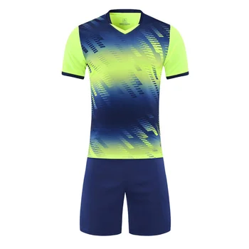 Wholesale Soccer Wear Set Uniforms New Design Men Football Jersey Cheap Quick Dry Polyester Soccer Jerseys Set