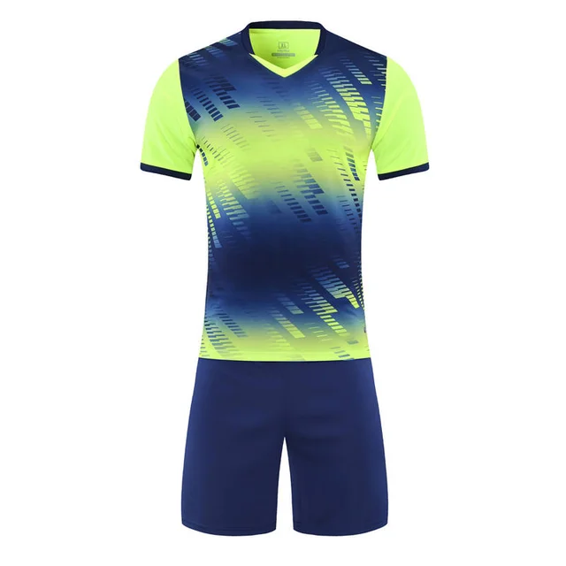 Wholesale Soccer Wear Set Uniforms New Design Men Football Jersey Cheap Quick Dry Polyester Soccer Jerseys Set