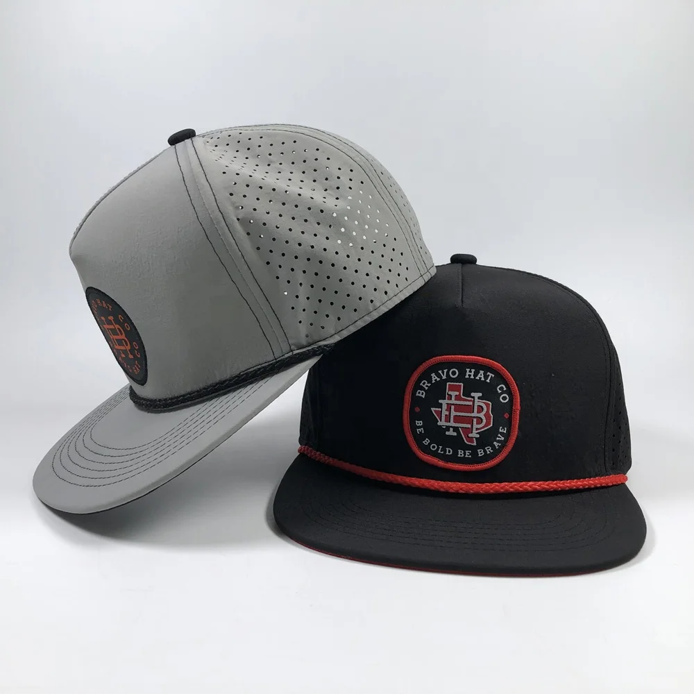 Armycrew Florida State Flag Patch Snapback Cap - 5 Panel Flat Bill Mesh Back Hat, Charcoal Grey - View #3