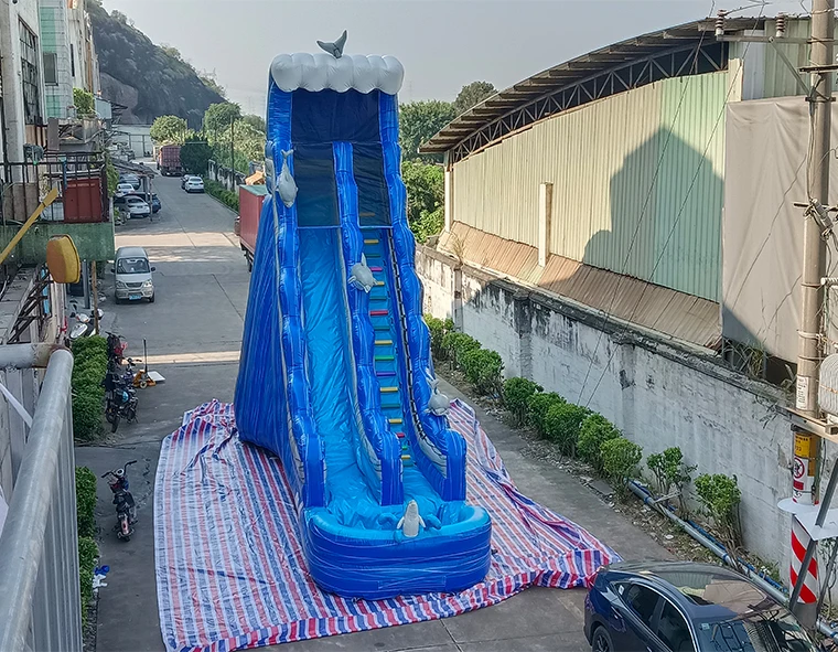 Custom PVC Inflatable Outdoor Water Slide Pool for Kids Fun inflatable games and Slides