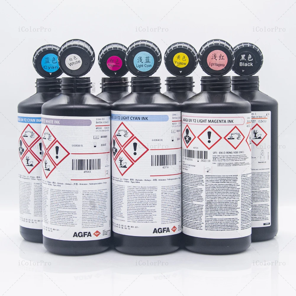 Low MOQ AGFA F2 Curable UV Ink for Ricoh Gen5 Print Head Printer Printhead