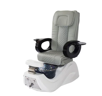 2024 new nail salon furniture gray color pedicure chairs for foot spa massage