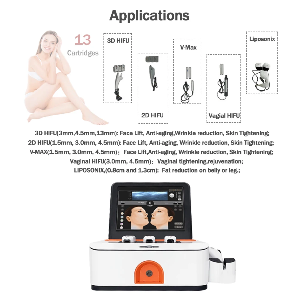 Portable Home 4D HIFU Machine Face Lift and Vaginal Tightening Wrinkle Remover Face Tightening Slim Device