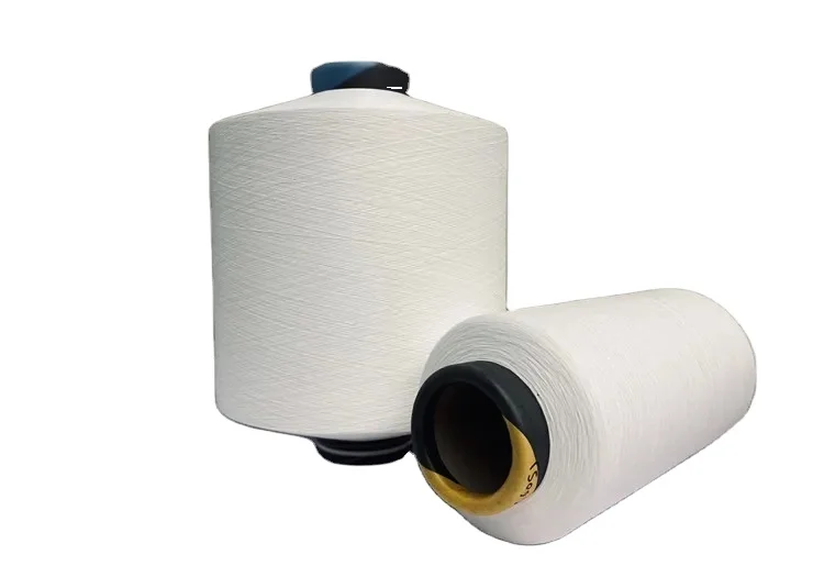 Factory Direct 90# Latex Thread White Polyester Sustainable Covered ...