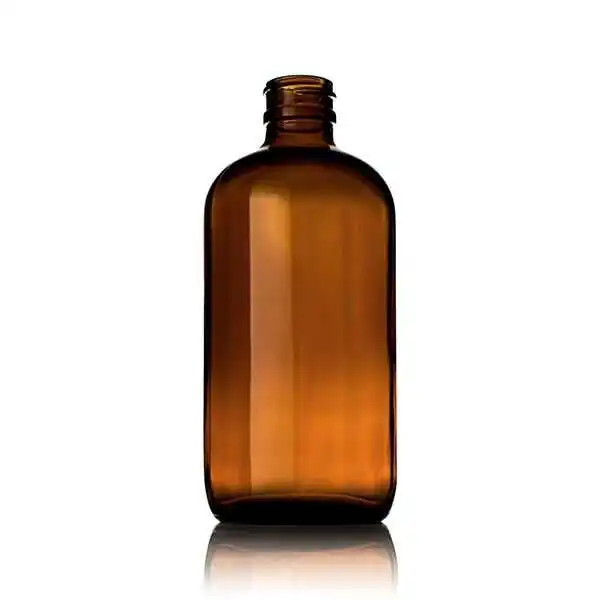 Wholesale 15ml 30ml 60ml 120ml 240ml 480ml 960ml Amber Glass Bottle boston Round Glass Bottle