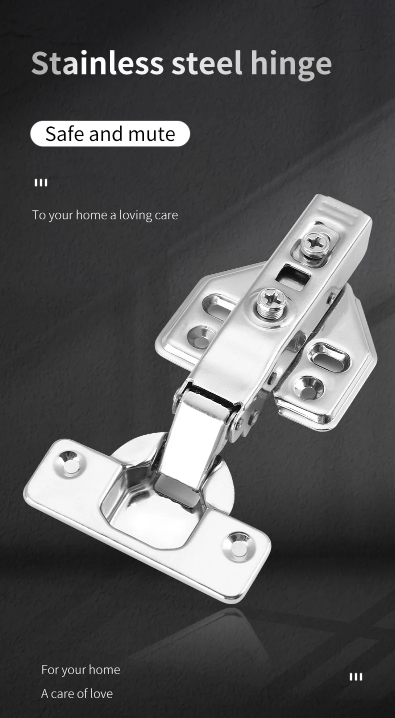 Hydraulic Hinges Door Soft Closing Clip On Buffering Stainless