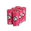 Sac poubelle empreinte rose 1 rouleau