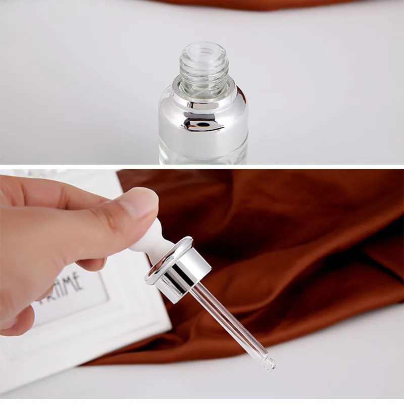 Avertan 5ml 10ml 15ml 20ml 30ml 50ml  Dropper Bottle  Transparent Essential Oil  Drop Pipette Vial Measure Glass Bottle