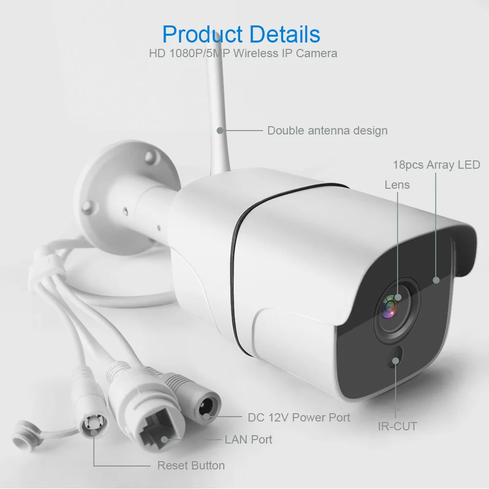 
Беспроводная инфракрасная система видеонаблюдения PTZ для профессиональной фотосъемки, наружная цилиндрическая камера безопасности для дома и магазина 
