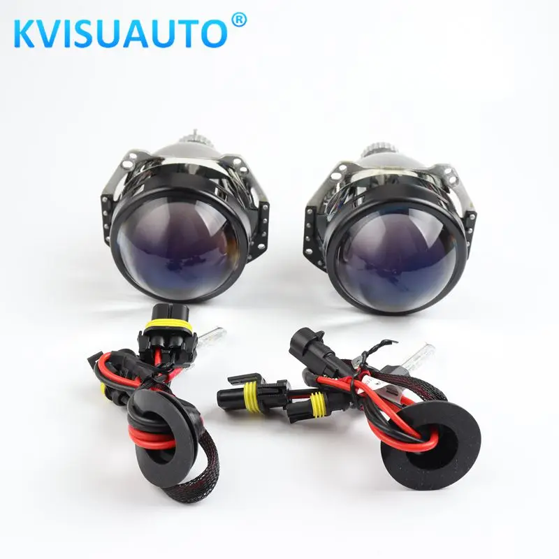 CQL kvisuauto 3 дюймов H1 H7 H11 Покрытие Синего Цвета HLA G5 hid bi xenon (би ксенон) прожектор