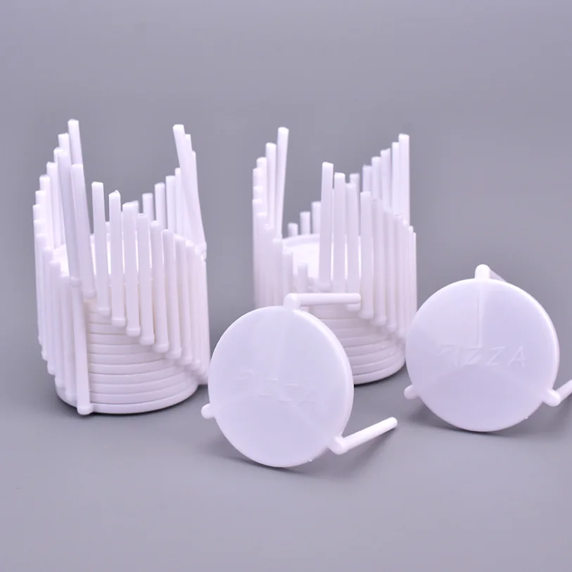 Pizza Box Stack Pizza Saver Stand White Plastic Tripod Stack for Restaurant Container, Catering Boxes and Food Take Out Service