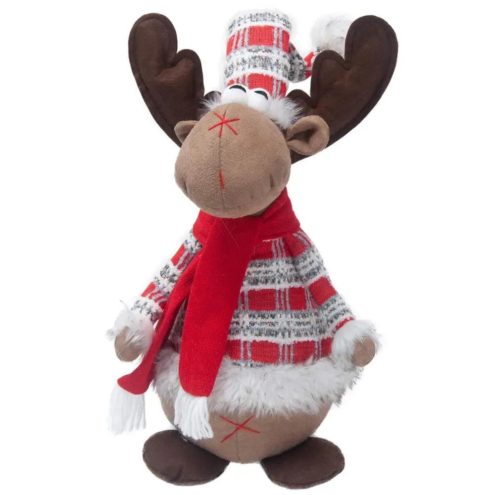 standing plush moose