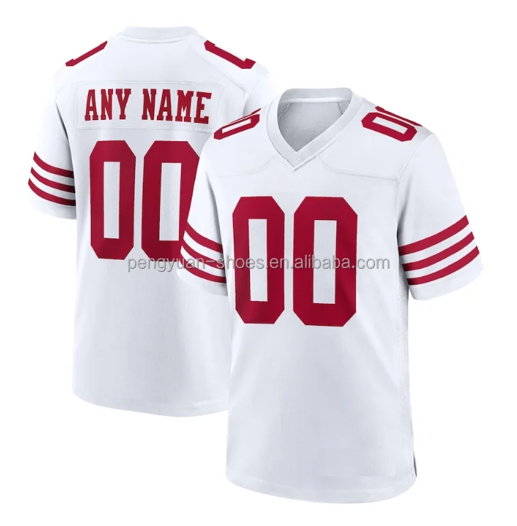 Best Quality Custom Your Number Your Name Stitched 4xl 5xl Sewn George  Kittle Style Embroidered American Football Jersey - Buy Custom San  Francisco