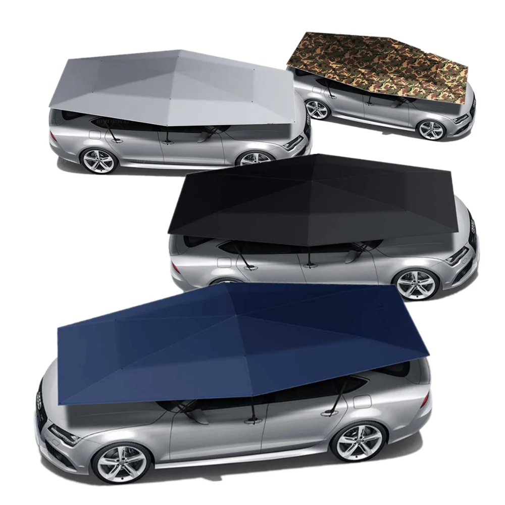 Portable Folding Outdoor Semi Automatic 4.2m 4.6m Car Sunshade Roof Shade Cover Automatic Car